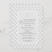 parelwitte uitnodiging (Voorkant / Achterkant)