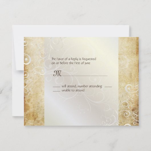  parelzwammen RSVP's vereisen 5x7 uitnodigingen (Achterkant)