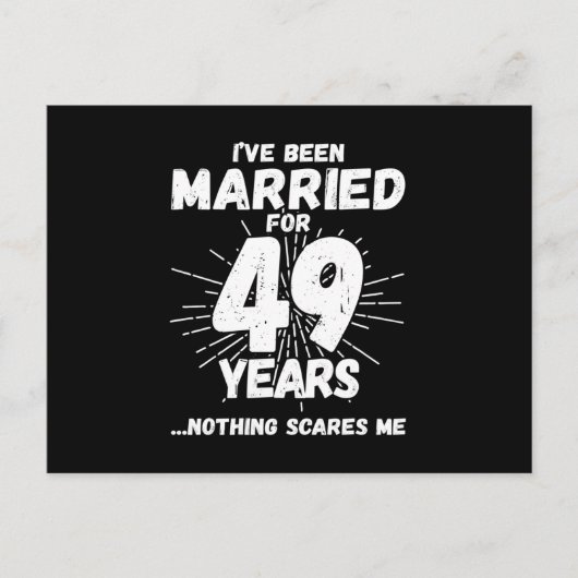 Paren 49 Jaar Getrouwd Grappig 49e Trouwdag Briefkaart (Voorkant)