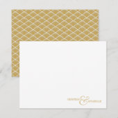 Paren - Aangepaste schrijfmachine voor bruinkool Notitiekaartje (Voorkant / Achterkant)