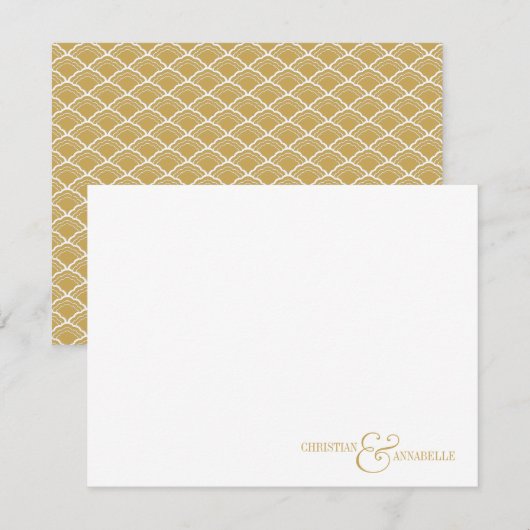 Paren - Aangepaste schrijfmachine voor bruinkool Notitiekaartje (Voorkant / Achterkant)