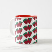 Paren aardbeien Fruit Mokken (Voorkant links)