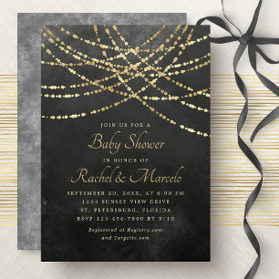 Paren Baby shower String Lights Kaart