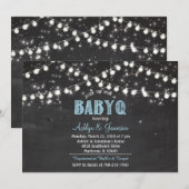 Paren BabyQ BBQ Baby blauw Douche Lichten Kaart (Voorkant / Achterkant)