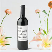 Paren Band Planning Aangepaste naam Verloving Wijn Etiket