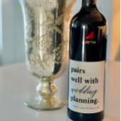 Paren Band Planning Aangepaste naam Verloving Wijn Etiket