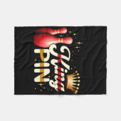 Paren Bowler League Bowling King Pin Dragen Cro Fleece Deken (Voorkant (Horizontaal))