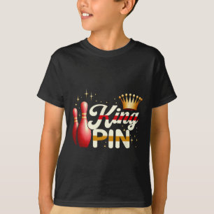 Paren Bowler League Bowling King Pin Dragen Cro T-shirt