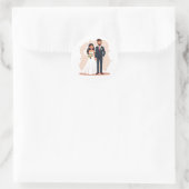 Paren bruiloft Sticker (Tas)