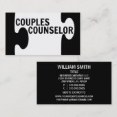 Paren Counselor Puzzle Piece Visitekaartje (Voorkant / Achterkant)