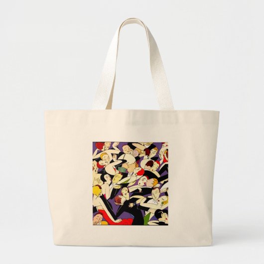  paren dansen grote tote bag (Voorkant)