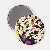 paren dansen magneet (Voorkant / Achterkant)