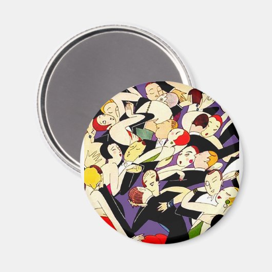  paren dansen magneet (Voorkant / Achterkant)