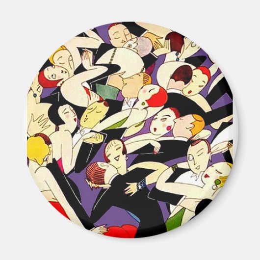 paren dansen magneet (Voorkant)