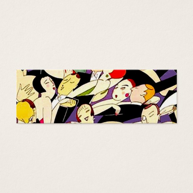  paren dansen mini visitekaartjes (Voorkant)