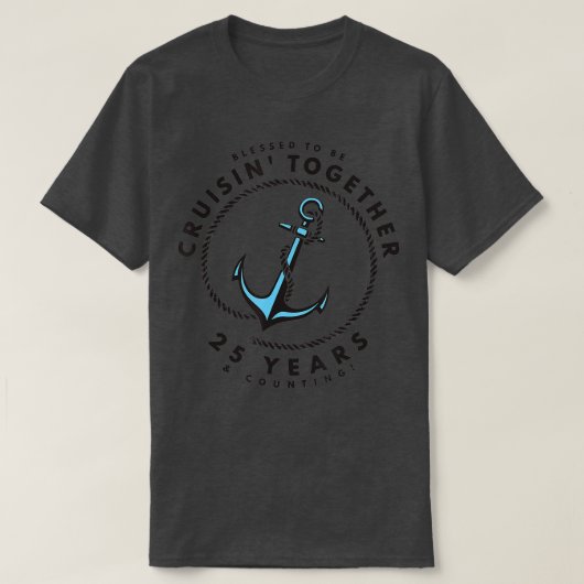 Paren die overeenkomen met 25e Jubileum cruise boa T-shirt (Design voorkant)