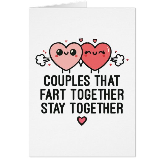 Paren die samen scheten blijven bij elkaar - grapp (Voorkant)