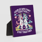 Paren die samen scheten blijven bij elkaar - grapp fotoplaat (Voorkant)