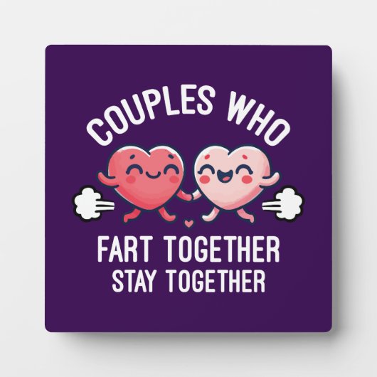 Paren die samen scheten blijven bij elkaar - grapp fotoplaat (Voorkant)