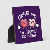 Paren die samen scheten blijven bij elkaar - grapp fotoplaat (Voorkant)