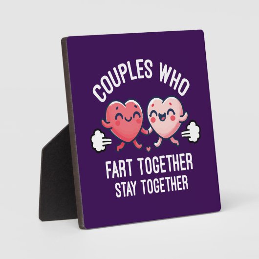Paren die samen scheten blijven bij elkaar - grapp fotoplaat (Voorkant)