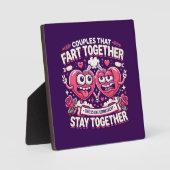 Paren die samen scheten blijven bij elkaar - grapp fotoplaat (Voorkant)