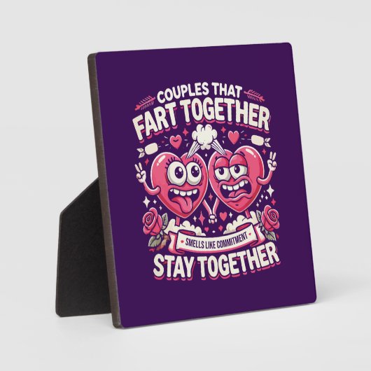 Paren die samen scheten blijven bij elkaar - grapp fotoplaat (Voorkant)
