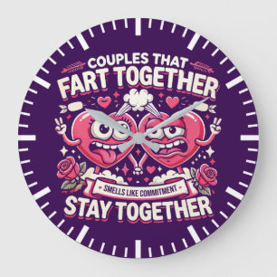 Paren die samen scheten blijven bij elkaar - grapp grote klok