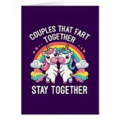 Paren die samen scheten blijven samen - Eenhoorn (Voorkant)