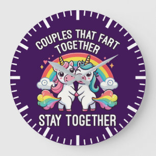 Paren die samen scheten blijven samen - Eenhoorn Grote Klok