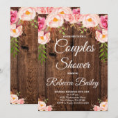 Paren Douche, bruiloft Douche Party Kaart (Voorkant / Achterkant)