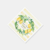 Paren Douche Citrus Citrus Krans Bloesemblad Servetten (Hoek)