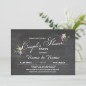 Paren Douche Party Verloving bruiloft Uitnodiging (Staand voorkant)