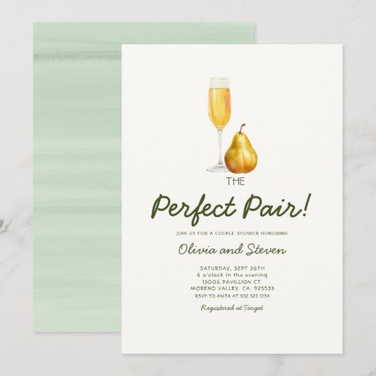 Paren Douche Perfect Pair Kaart (Voorkant / Achterkant)