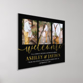 Paren Douche Welkom Foto Collage Zwart & Echt Folie Afdrukken (Laagn)