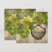 Paren Douche Wijngaard Herfst Herfst bruiloft Uitn Kaart (Voorkant / Achterkant)