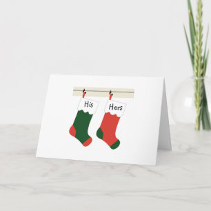 Paren Eerste Kerst Passen getrouwd Kerst Kaart