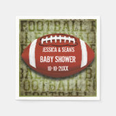 Paren Football Baby shower Green Grunge Servet (Voorkant)