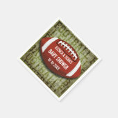 Paren Football Baby shower Green Grunge Servet (Hoek)