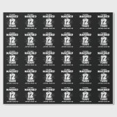 Paren gehuwd 12 jaar Funny 12th Jubileum Cadeaupapier (Vlak)