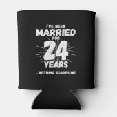 Paren gehuwd 24 jaar Funny 24th Jubileum Blikjeskoeler (Achterkant)