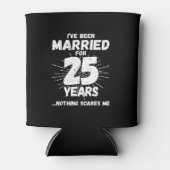 Paren gehuwd 25 jaar Funny 25th Jubileum Blikjeskoeler (Voorkant)