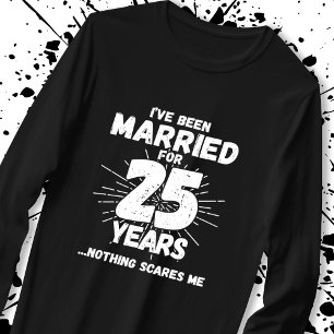 Paren gehuwd 25 jaar Funny 25th Jubileum T-shirt