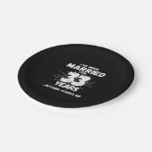 Paren gehuwd 33 jaar grappig 33ste Jubileum Papieren Bordje (Gekanteld)