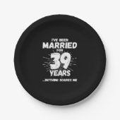 Paren gehuwd 39 jaar Funny 39th Jubileum Papieren Bordje (Voorkant)