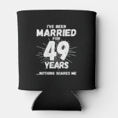 Paren gehuwd 49 jaar Funny 49th Jubileum Blikjeskoeler (Achterkant)