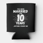 Paren getrouwd 10 jaar grappig 10e Jubileum Blikjeskoeler (Voorkant)