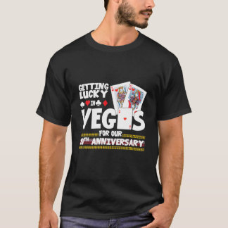 Paren getrouwd 10 jaar Vegas 10e huwelijksjaar T-shirt