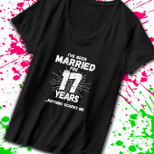 Paren getrouwd 17 jaar grappig 17e Jubileum T-shirt