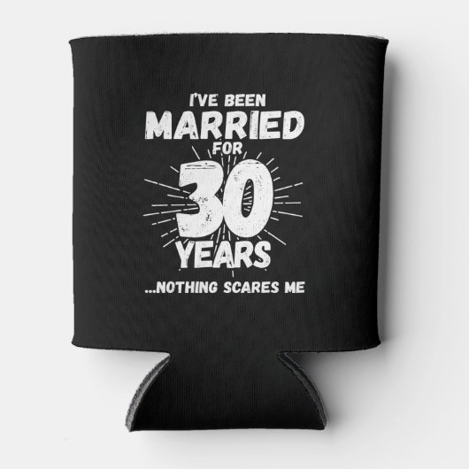 Paren getrouwd 30 jaar grappig 30ste Jubileum Blikjeskoeler (Voorkant)